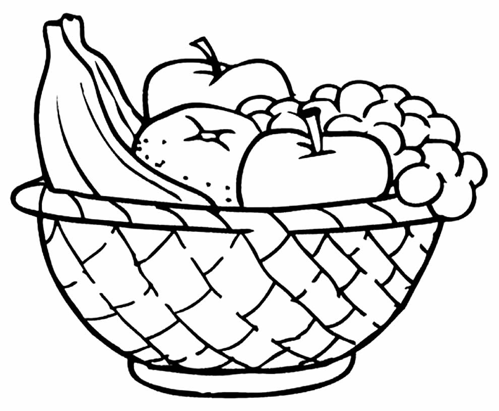 Desenho de Maçãs e outras frutas