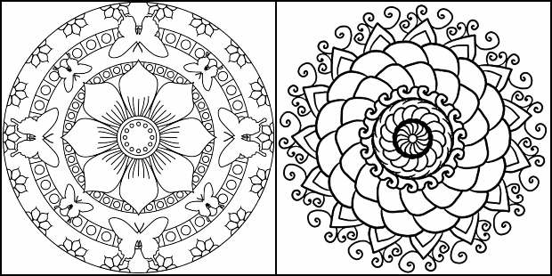 Desenhos de Mandala para colorir