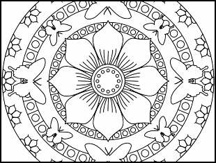 Desenhos de Mandala para colorir