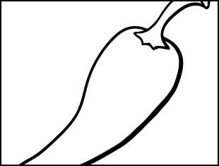 Desenhos de Pimenta para colorir