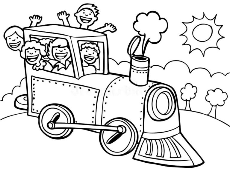 30+ Desenhos de Trenzinho para colorir - Pop Lembrancinhas
