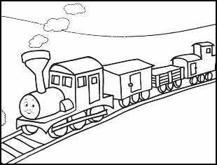 Desenhos de trenzinho para colorir