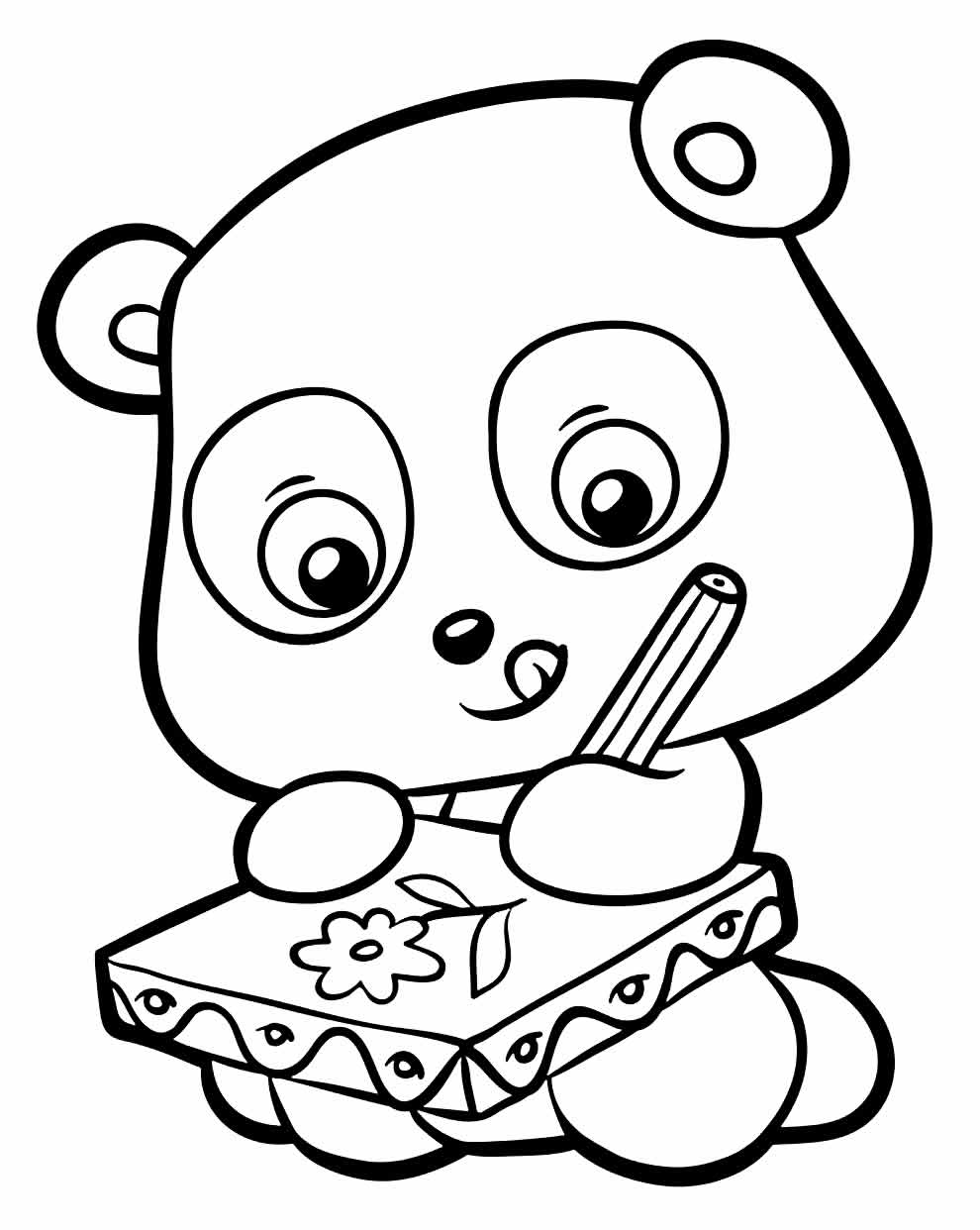Desenho do Panda para pintar