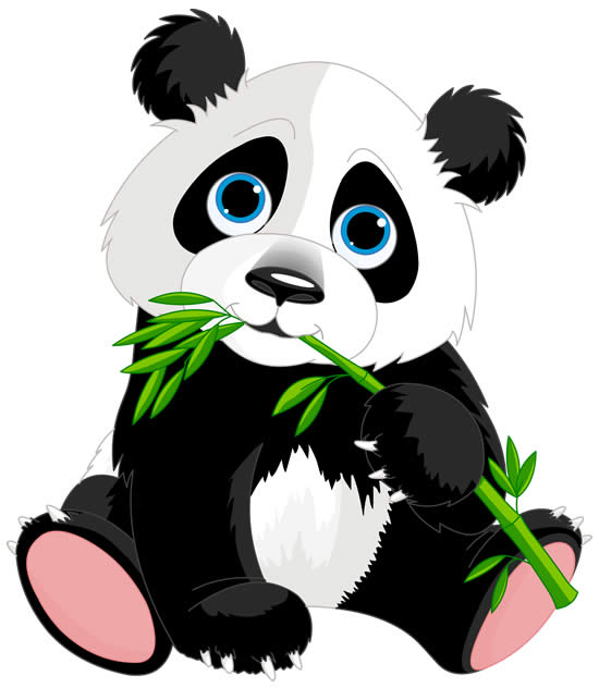 Desenho de Um urso panda pintado e colorido por Jujuli o dia 27 de