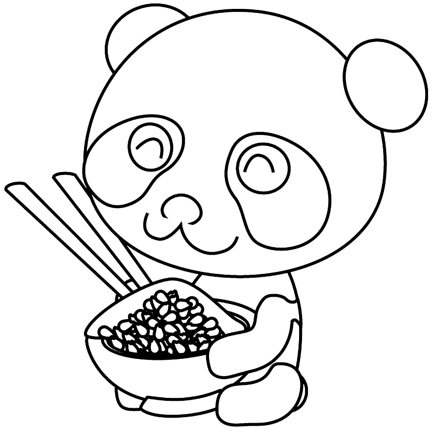 Desenho de Panda para colorir