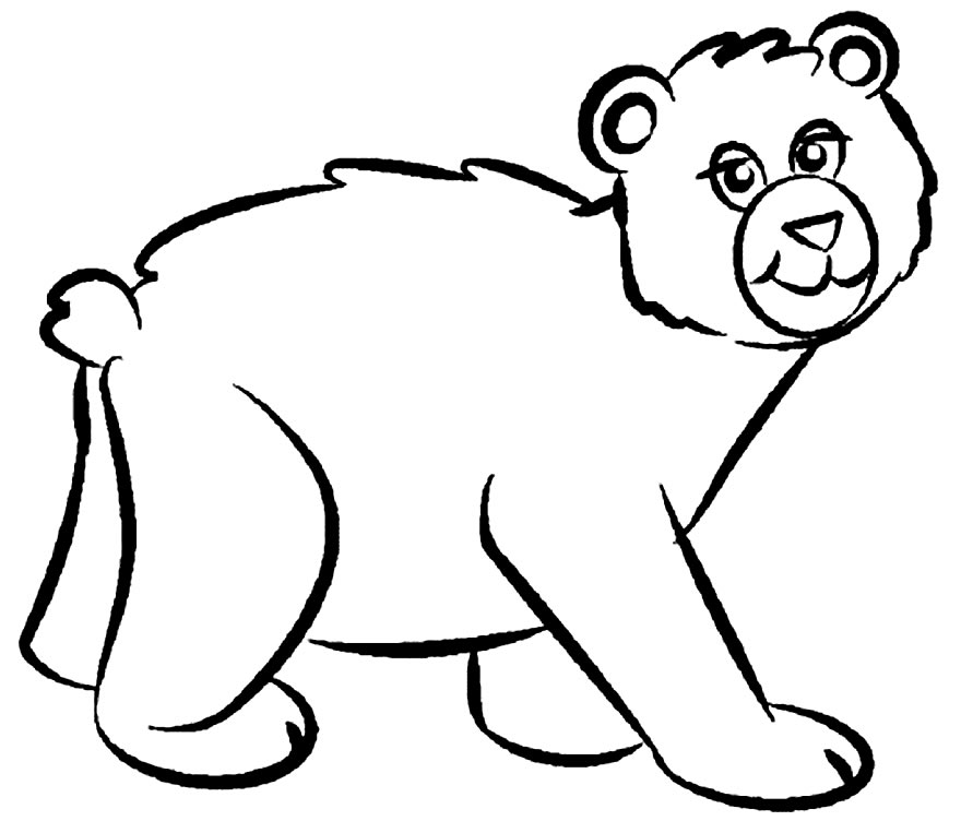 Imagem de Urso para colorir