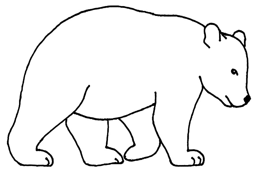 Imagem de Urso para colorir