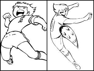 Desenhos dos Super Campeões para colorir
