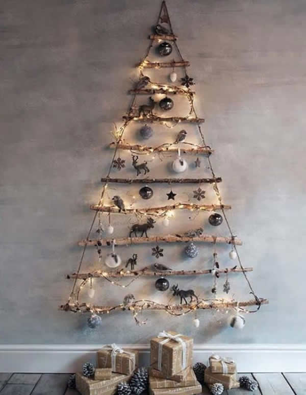 Árvore de Natal na parede