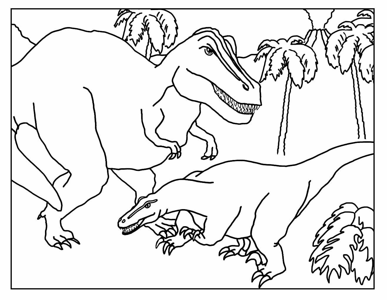 Desenhos para colorir de Dinossauros