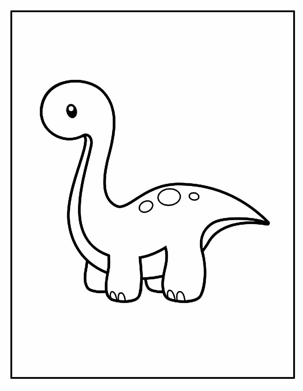 Desenho para pintar de Dinossauro