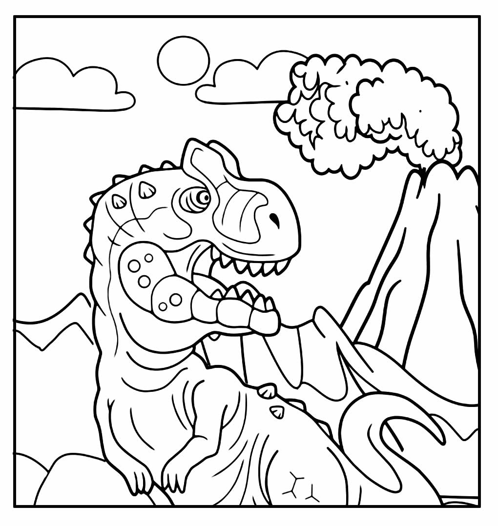 Desenho para colorir de Dinossauro