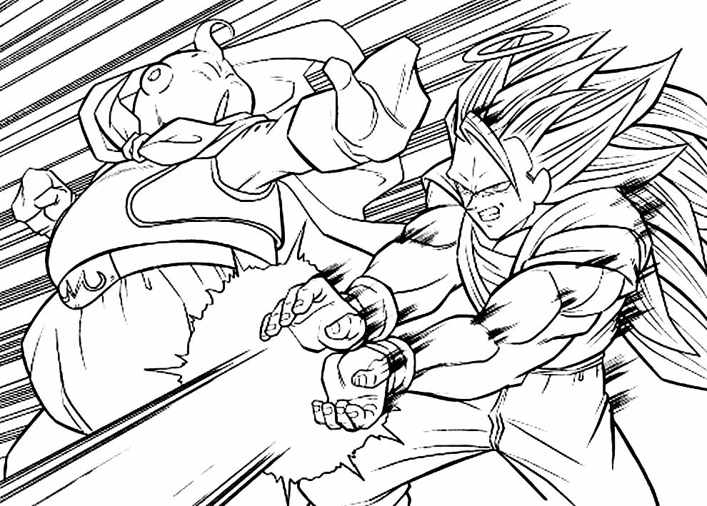 Desenho para colorir de Dragon Ball Z