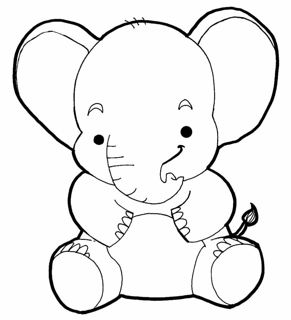 50 Desenhos De Elefante Para Colorir Pop Lembrancinhas 0792