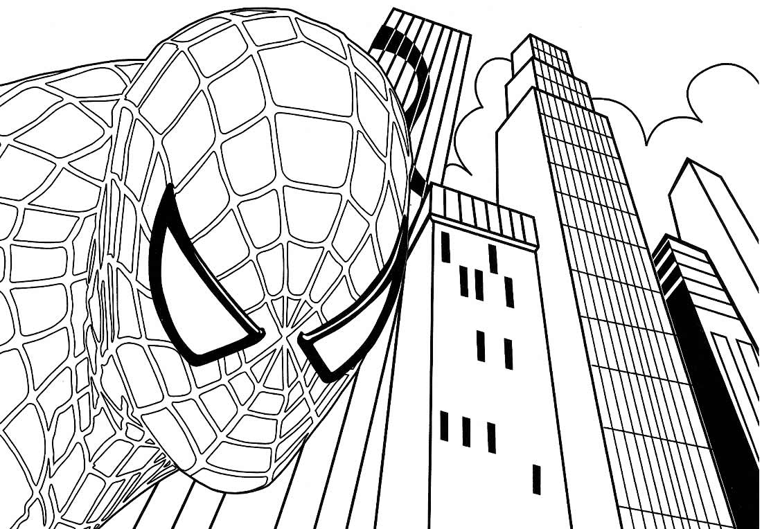 Imagem de Homem-Aranha para colorir