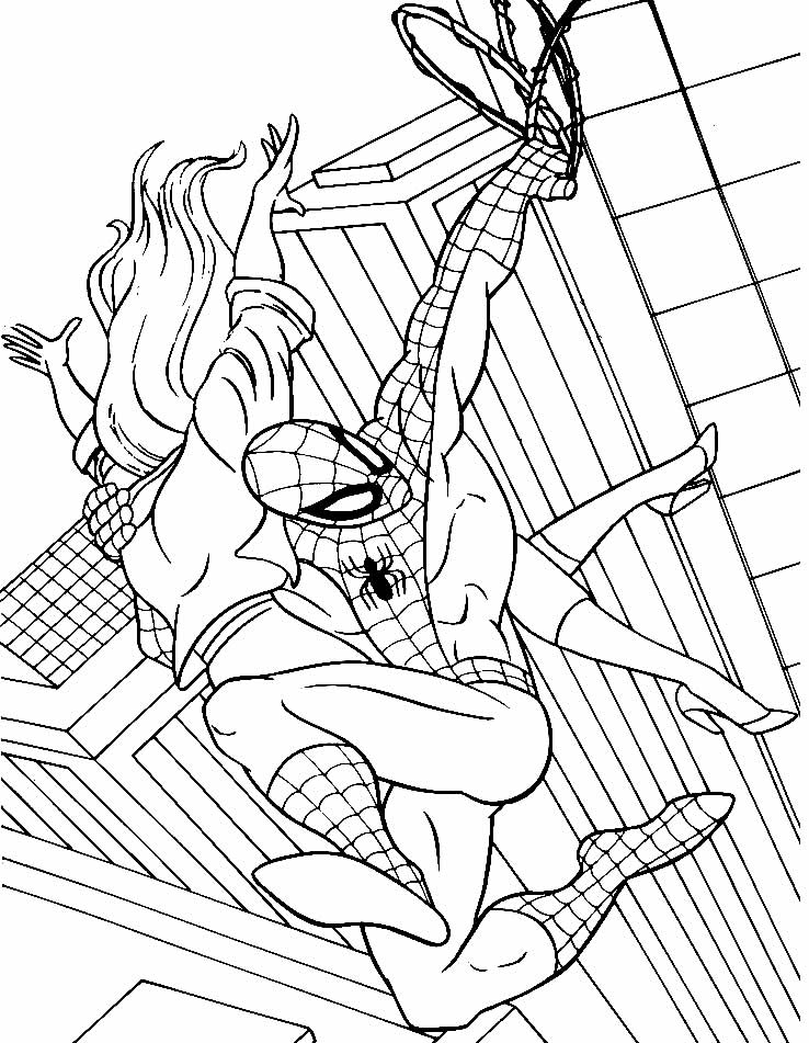 Desenho de Homem-Aranha para colorir
