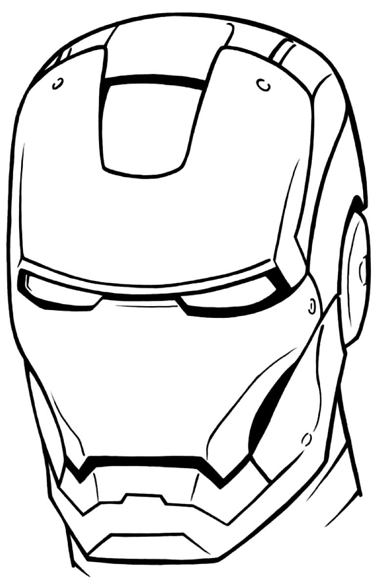 Desenho de Homem de Ferro para colorir