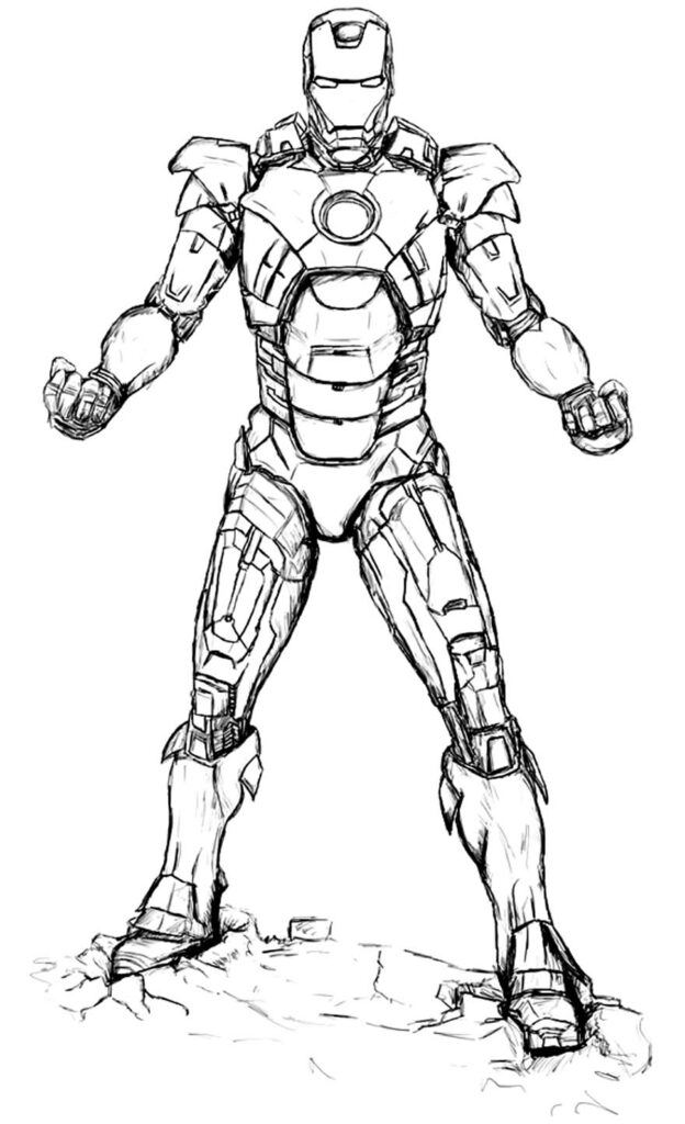 30+ Desenhos de Homem de Ferro para colorir Pop Lembrancinhas