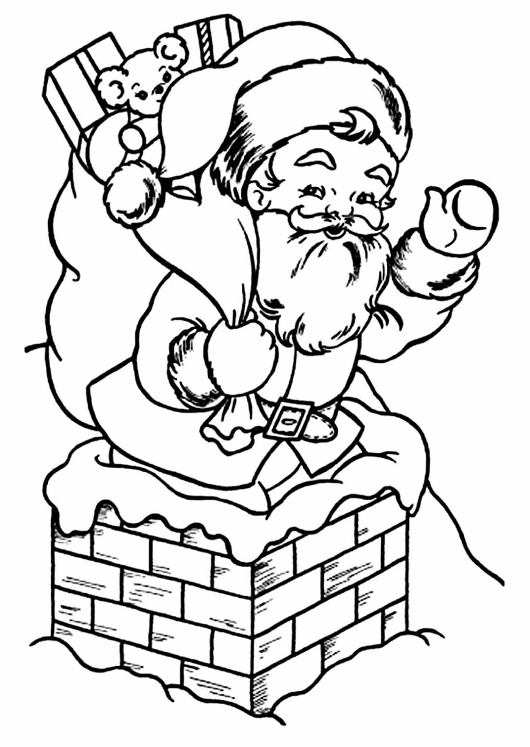 50+ Desenhos de Papai Noel para Imprimir e Colorir - Pop Lembrancinhas