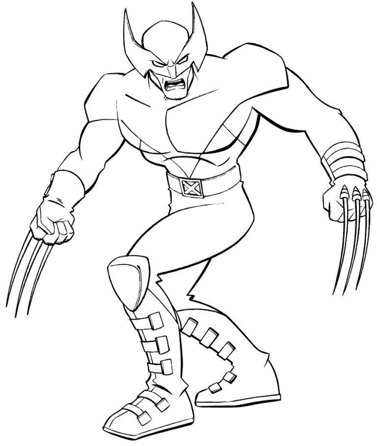 50+ Desenhos de Wolverine para colorir e imprimir - Pop Lembrancinhas