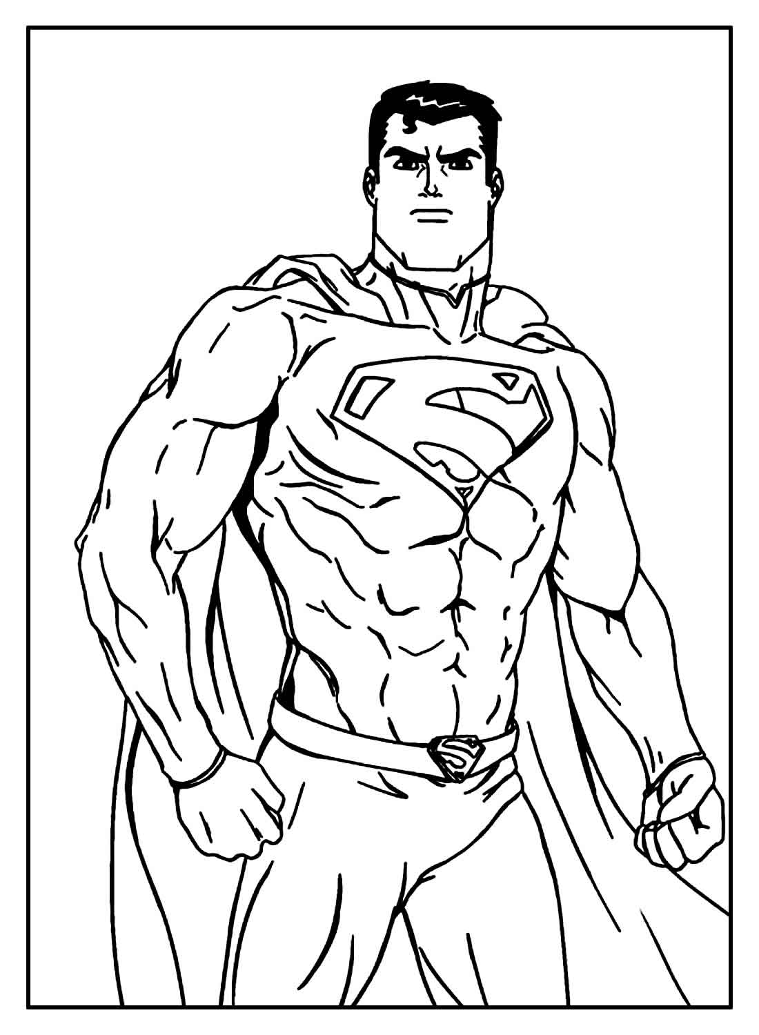 Super-Homem Anime para colorir
