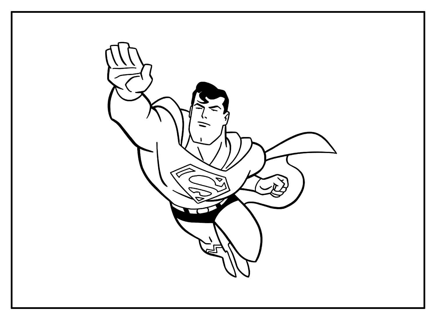 Desenhos de Super-Homem para pintar
