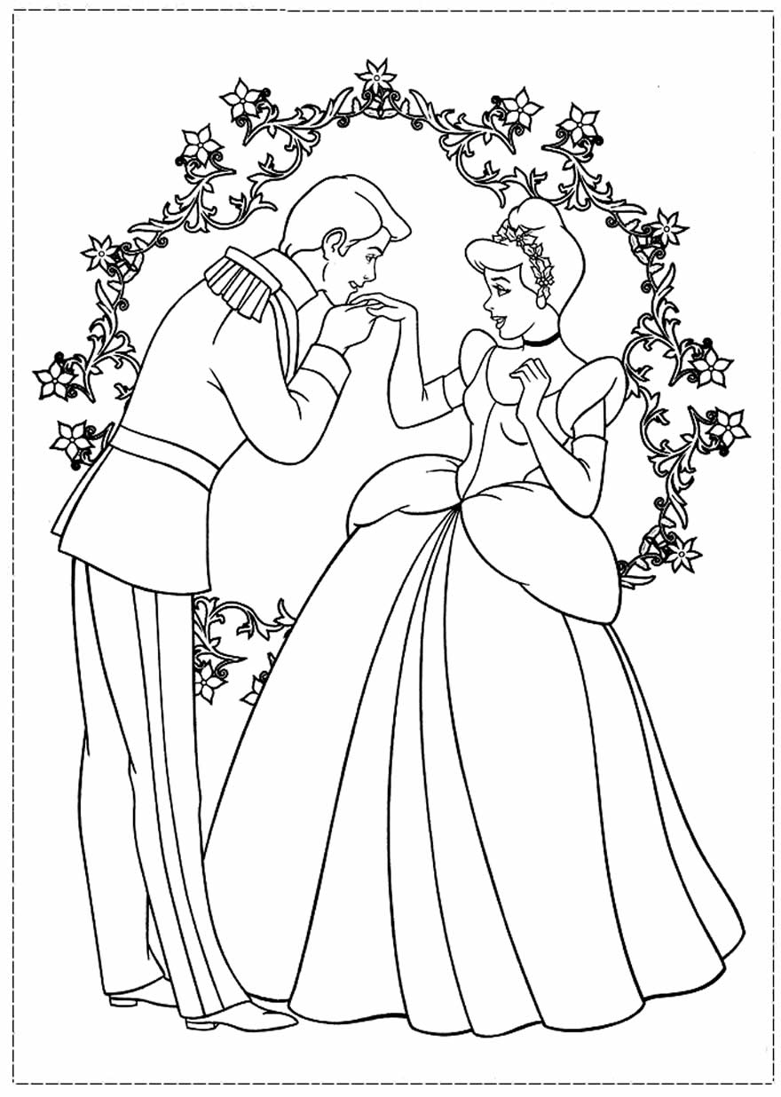 Desenho de Cinderela e o Príncipe