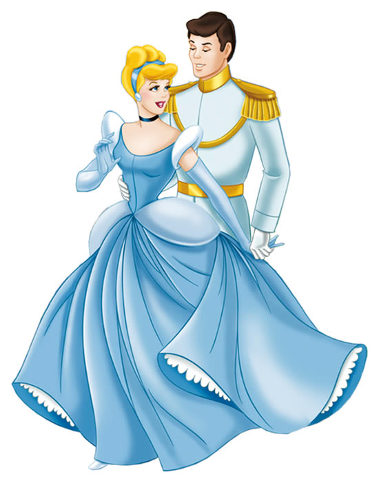 Desenho da Cinderela e o Príncipe