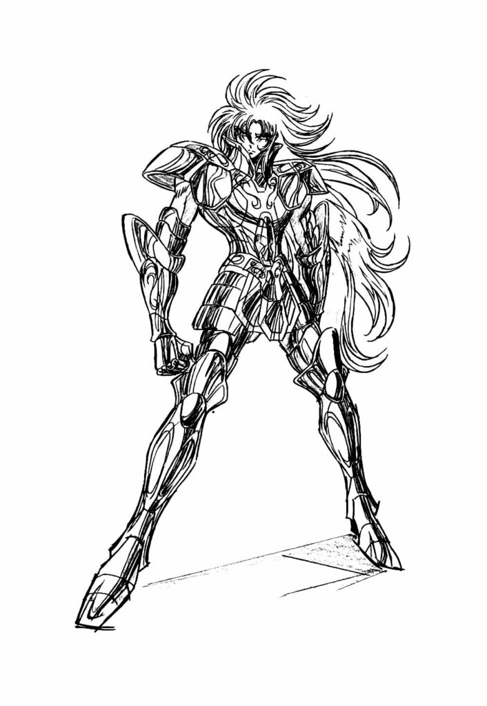 Desenho de Cavaleiros do Zodiaco