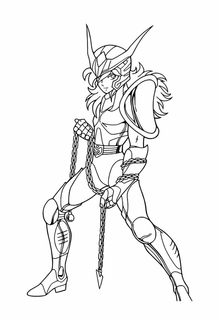Desenho de Cavaleiros do Zodíaco