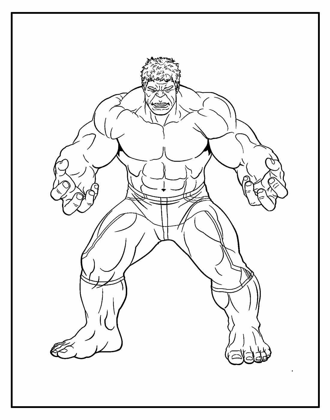 Desenhos Hulk para colorir