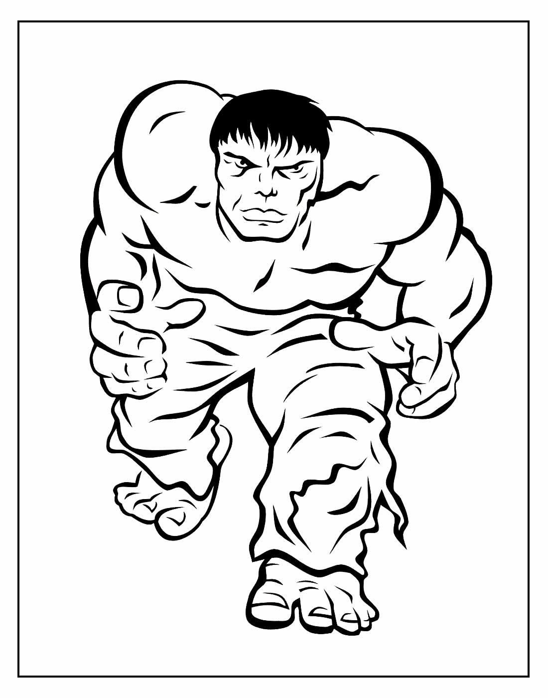 Desenhos de Hulk para pintar