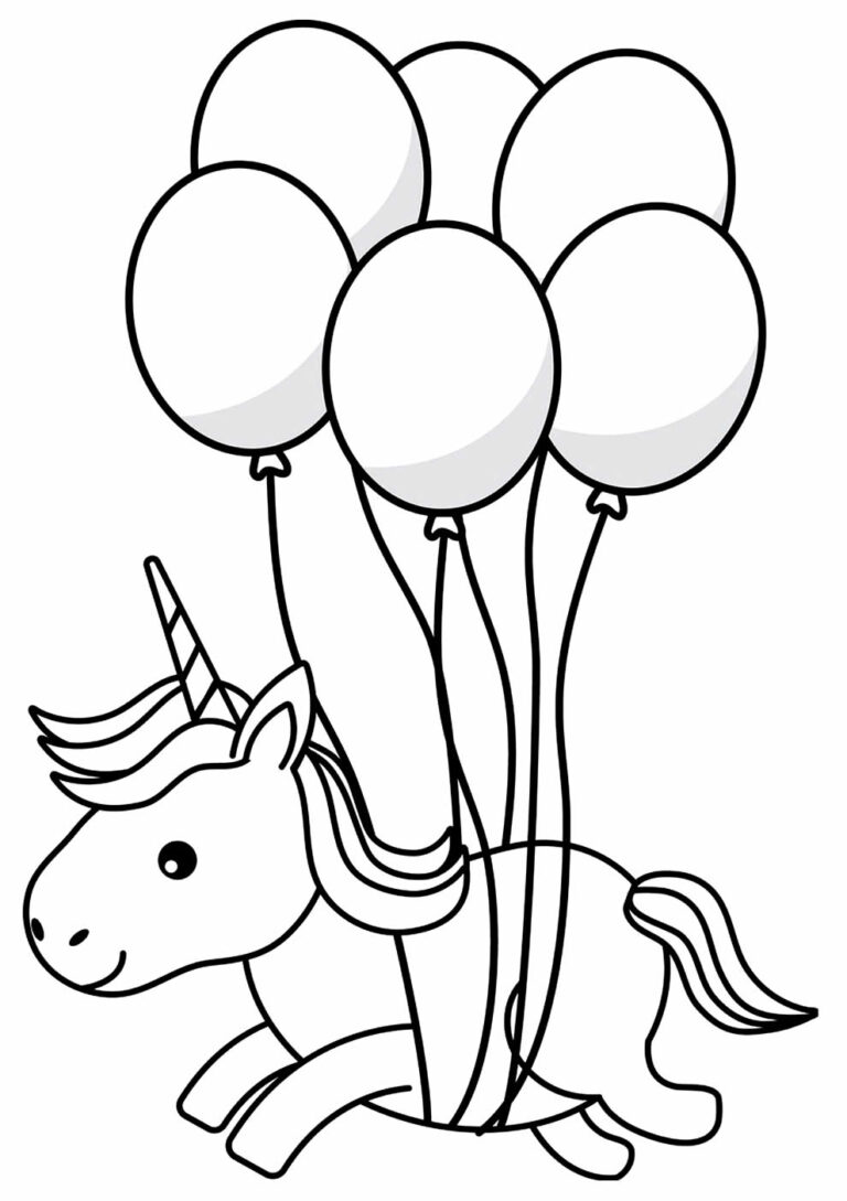30+ Desenhos de Balões para colorir - Pop Lembrancinhas