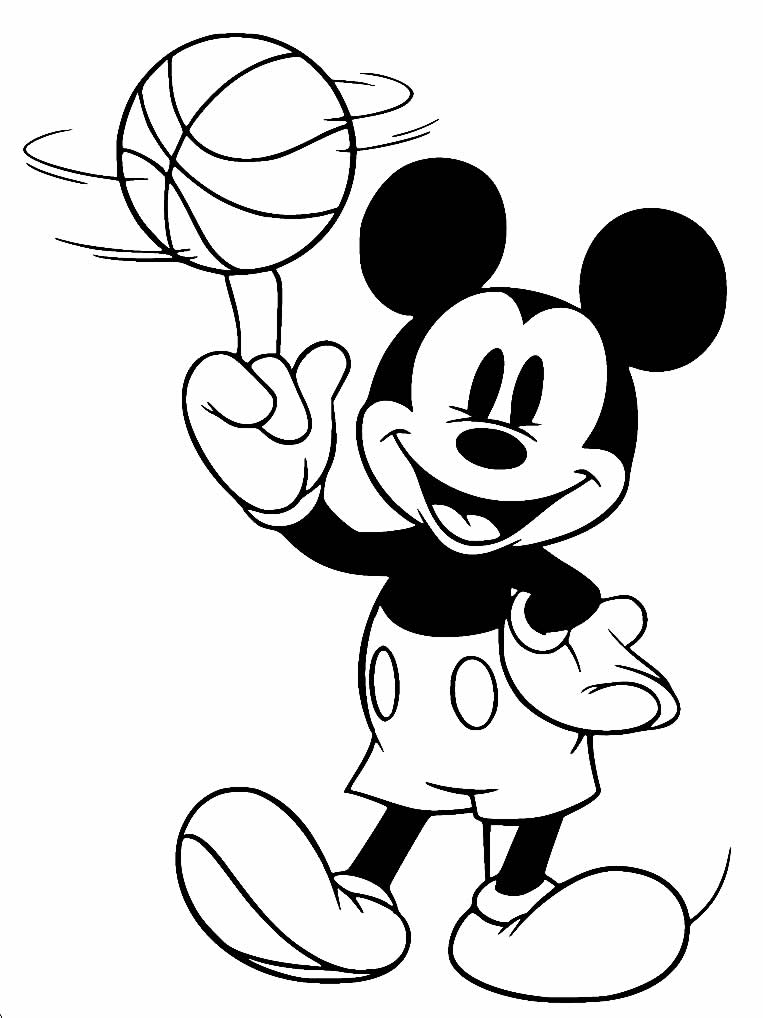 Modelo do Mickey para colorir e pintar