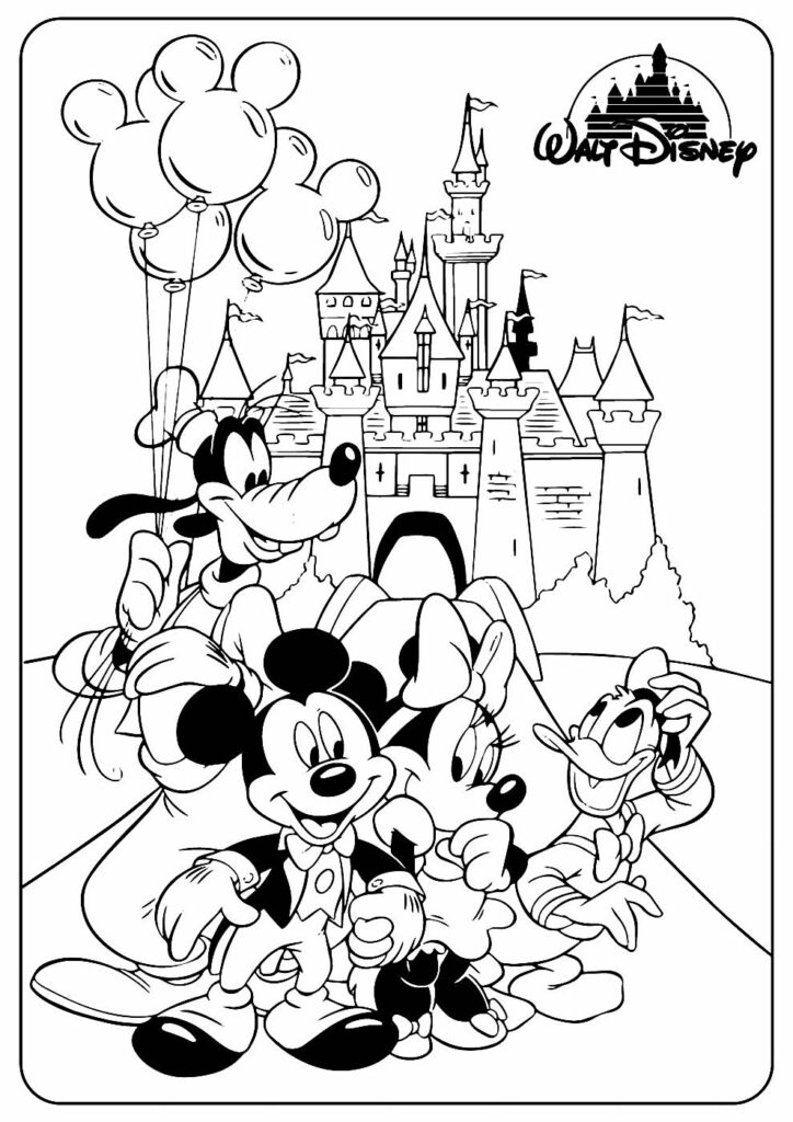 Desenho do Mickey para pintar
