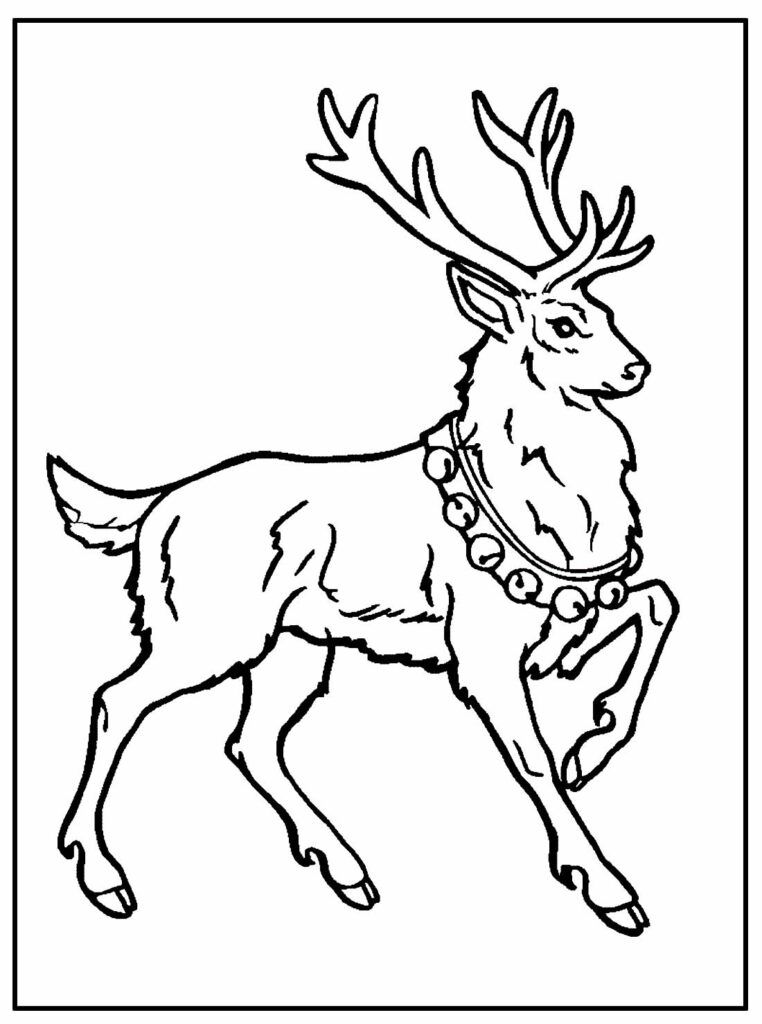 50+ Desenhos de Renas de Natal para colorir - Pop Lembrancinhas