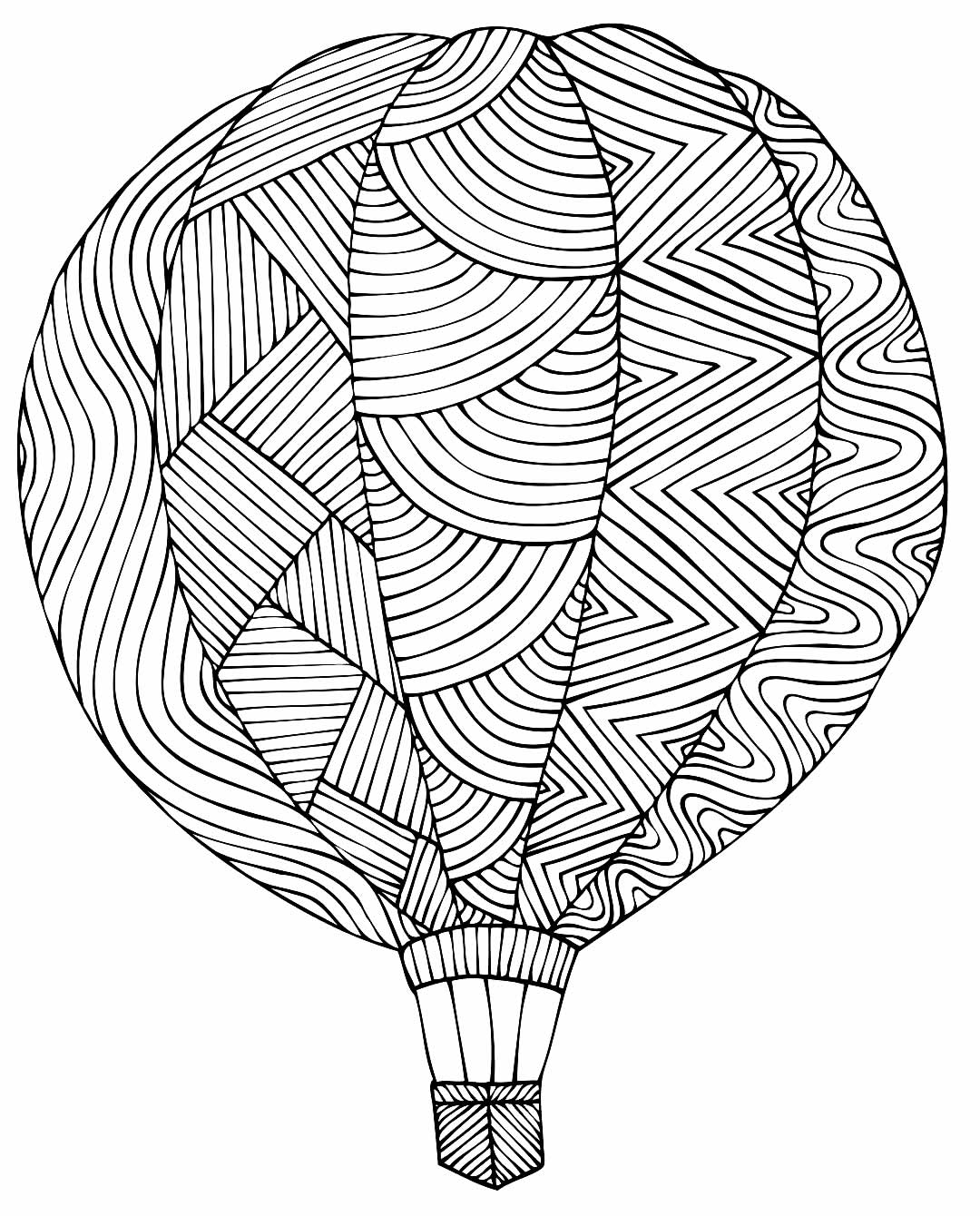 Balão para colorir - Desenho