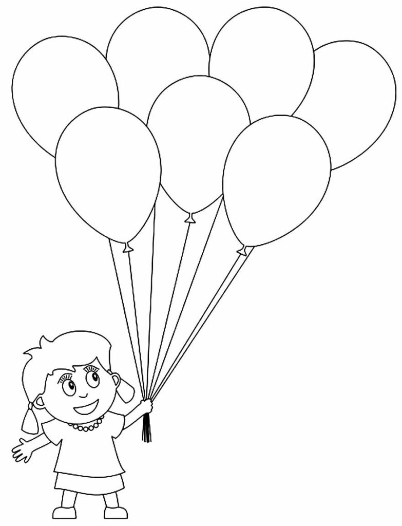 30+ Desenhos de Balões para colorir - Pop Lembrancinhas