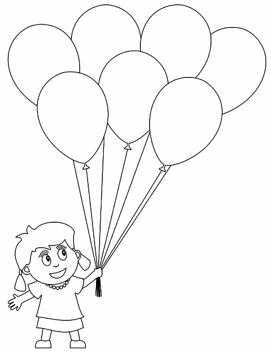 Desenhos de Balões e Menino