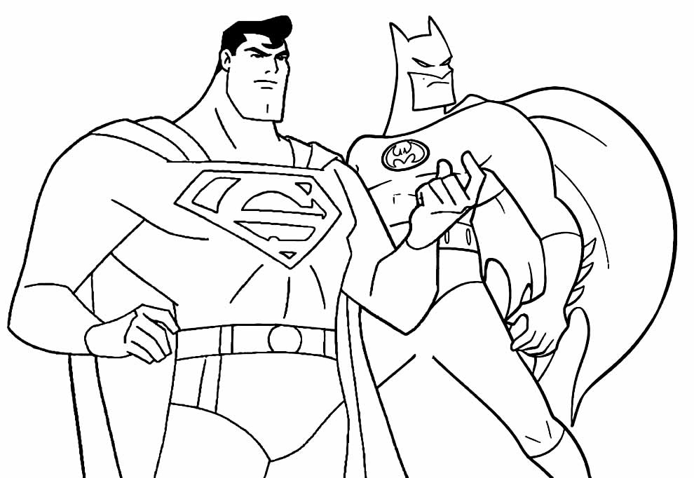Desenhos do Batman para colorir e pintar - Super Homem
