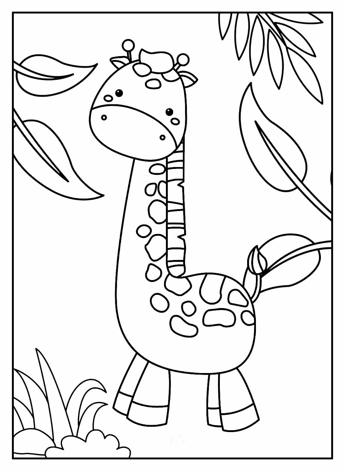 Desenhos Girafa Colorir