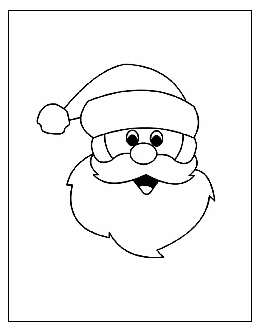 Desenhos lindos de Papai Noel para pintar