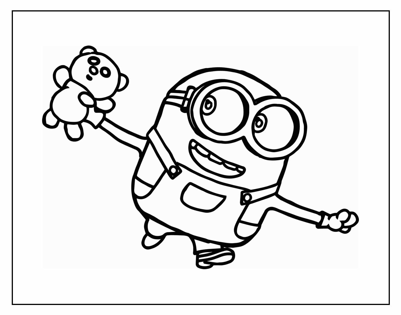 Desenho livre dos Minions para imprimir e colorir - Minions - Just Color  Crianças : Páginas para colorir para crianças