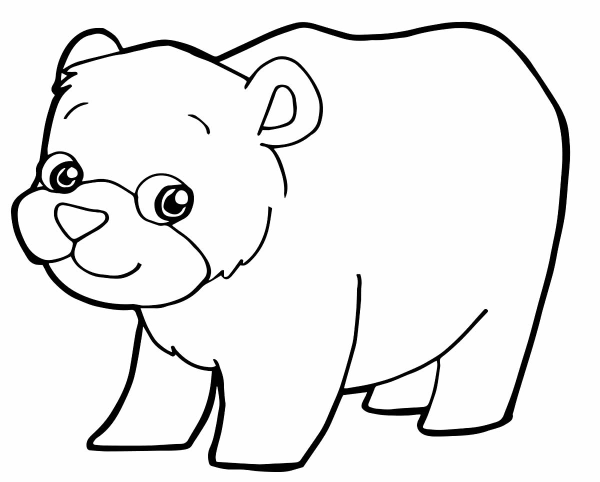 Desenho para colorir Urso
