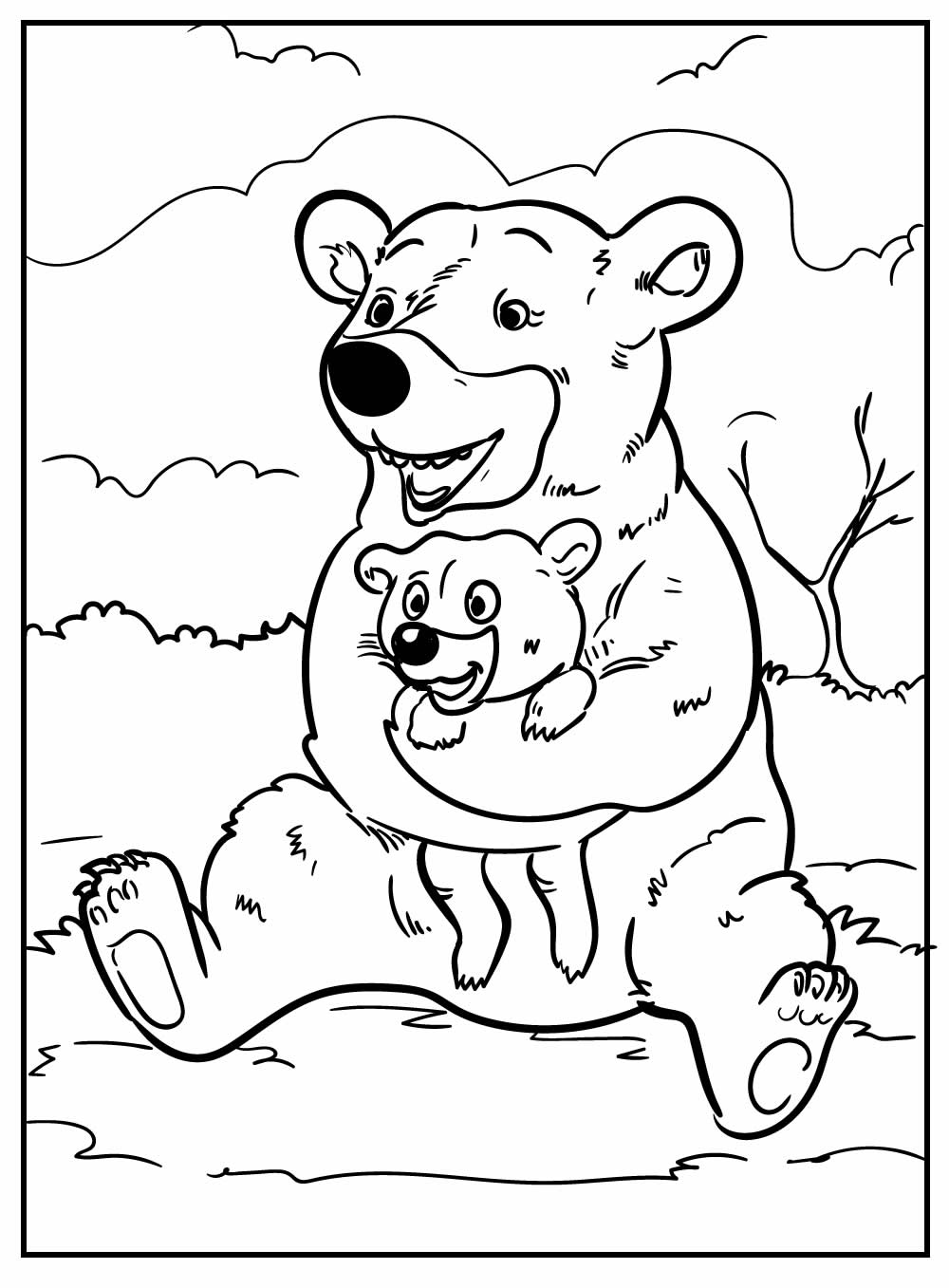 Desenho para colorir Urso
