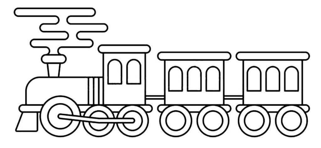 30+ Desenhos de Trenzinho para colorir - Pop Lembrancinhas