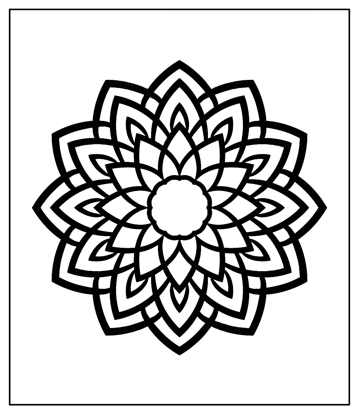 Desenhos de Mandala para pintar e colorir