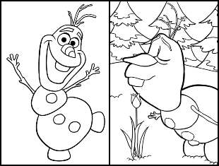 Desenhos do Olaf para colorir
