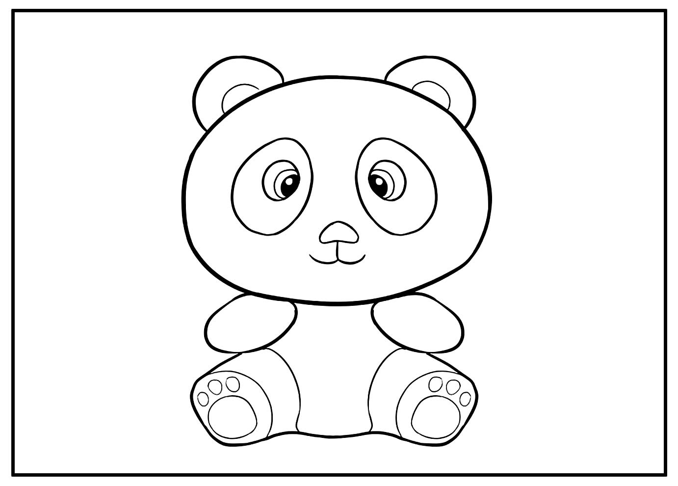 Desenho colorir luluca panda