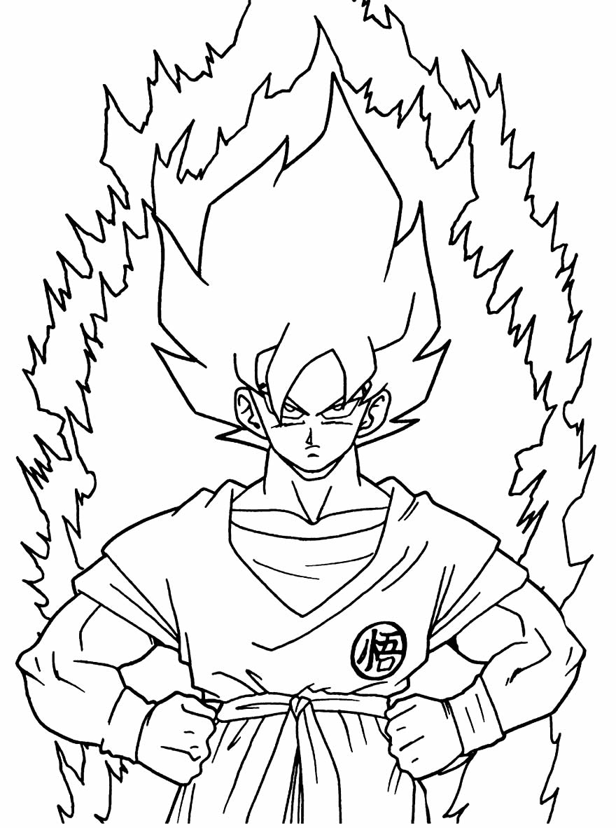 Goku Criança: Desenhos para Imprimir e Colorir